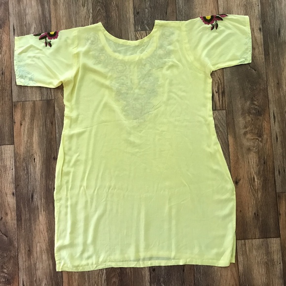 Indian Womens Shirt Handcrafted Embroidery Kameez - Picture 5 of 8