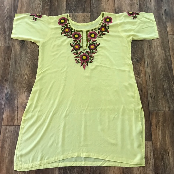 Indian Womens Shirt Handcrafted Embroidery Kameez - Picture 2 of 8