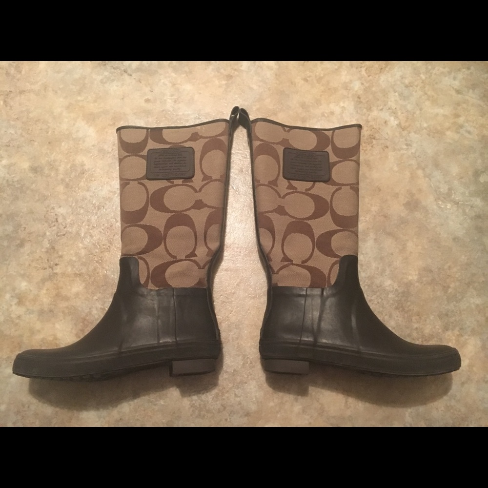 Coach rain boots