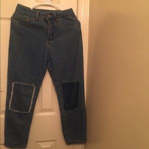 Blue jeans W/ Patches