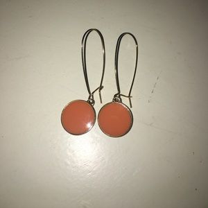 Orange Dangle Earrings