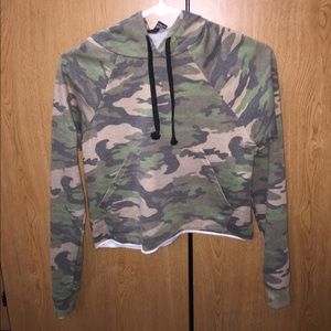 Cute comfy camo crop top