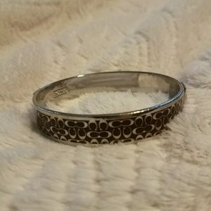 Authentic burgundy Coach bangle