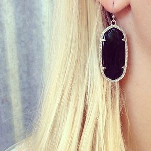 Kendra Scott Danielle Earrings Black & Iridescent