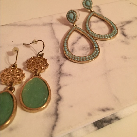 Gorgeous turquoise earrings - Picture 2 of 2