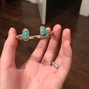 Kendra Scott Gold & Turquoise Bangle