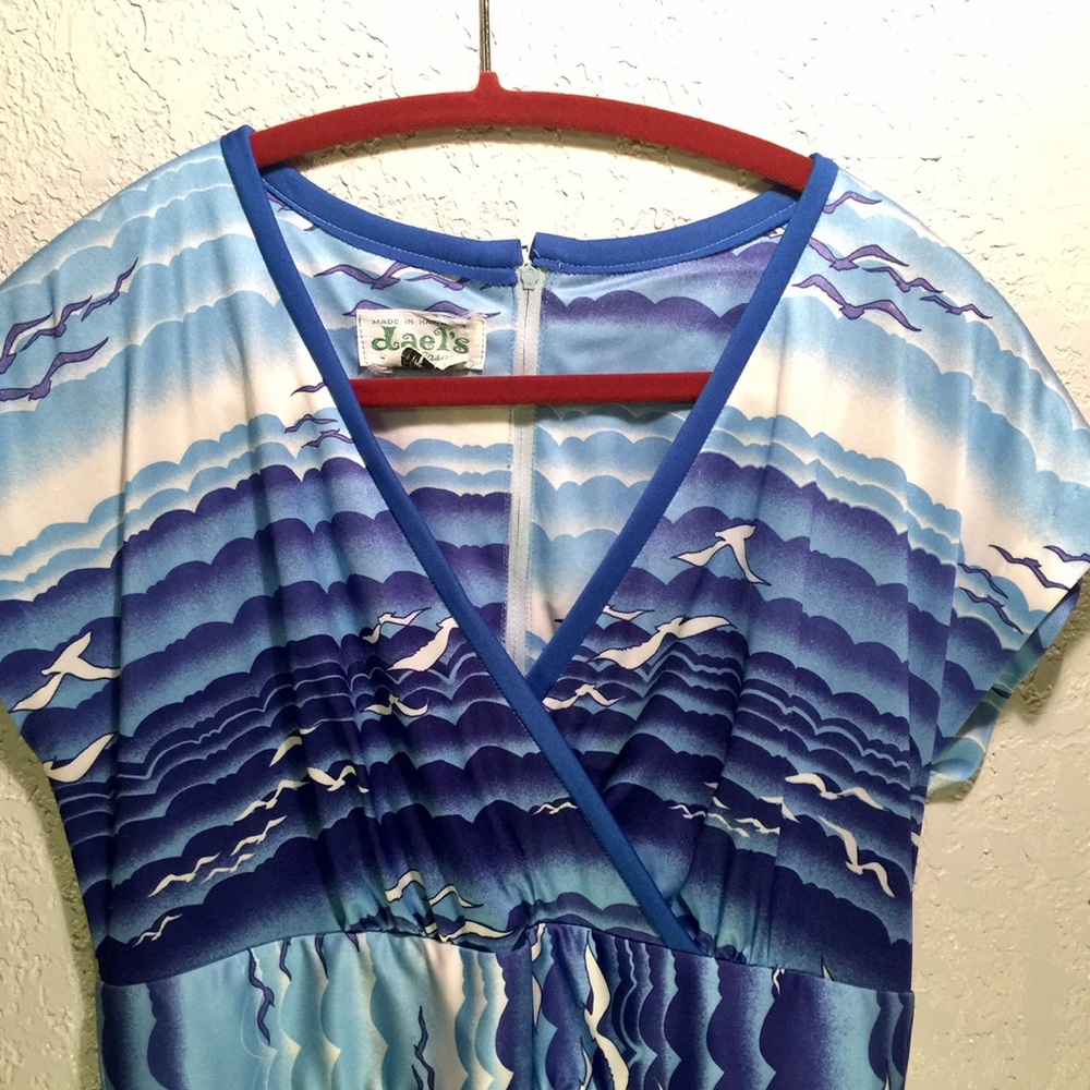 Vintage Hawaiian Luau Maxi Dress