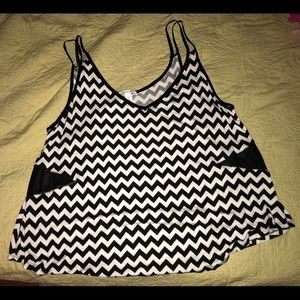 Chevron print tank top