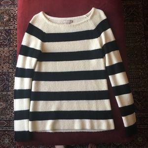 Banana Republic Black & White Striped Sweater