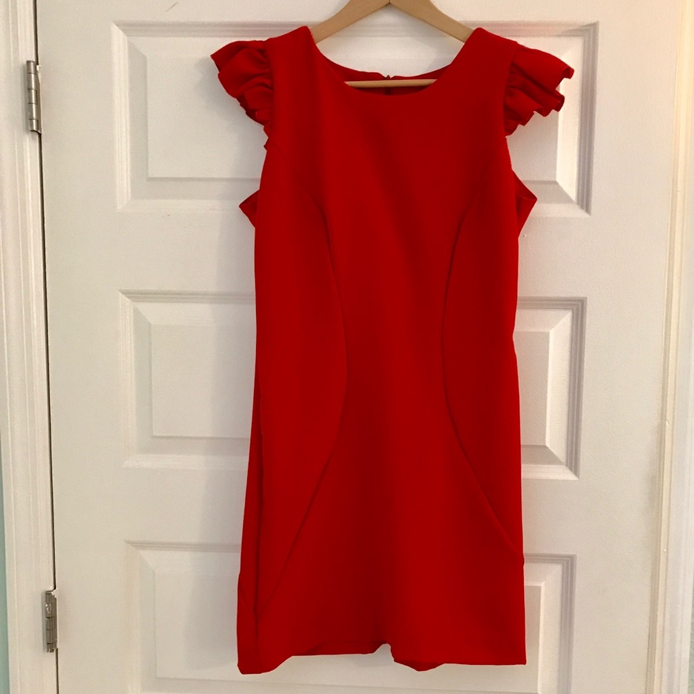 Red cocktail dress