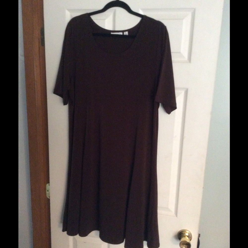 Susan Graver brown dress XL