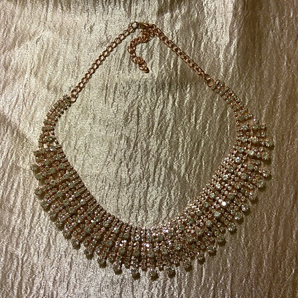 Diamond Rose gold necklace