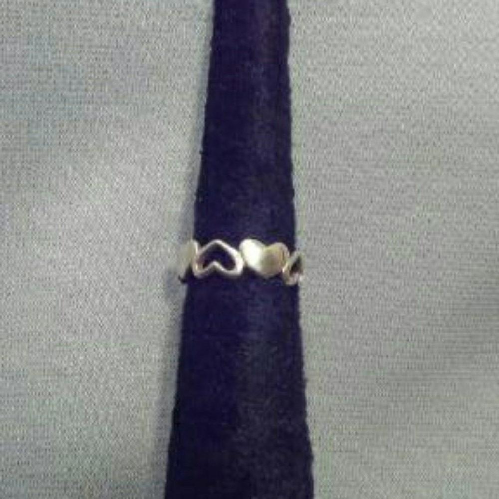 Alternating Heart Ring Silver925