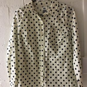 Polka dot button up