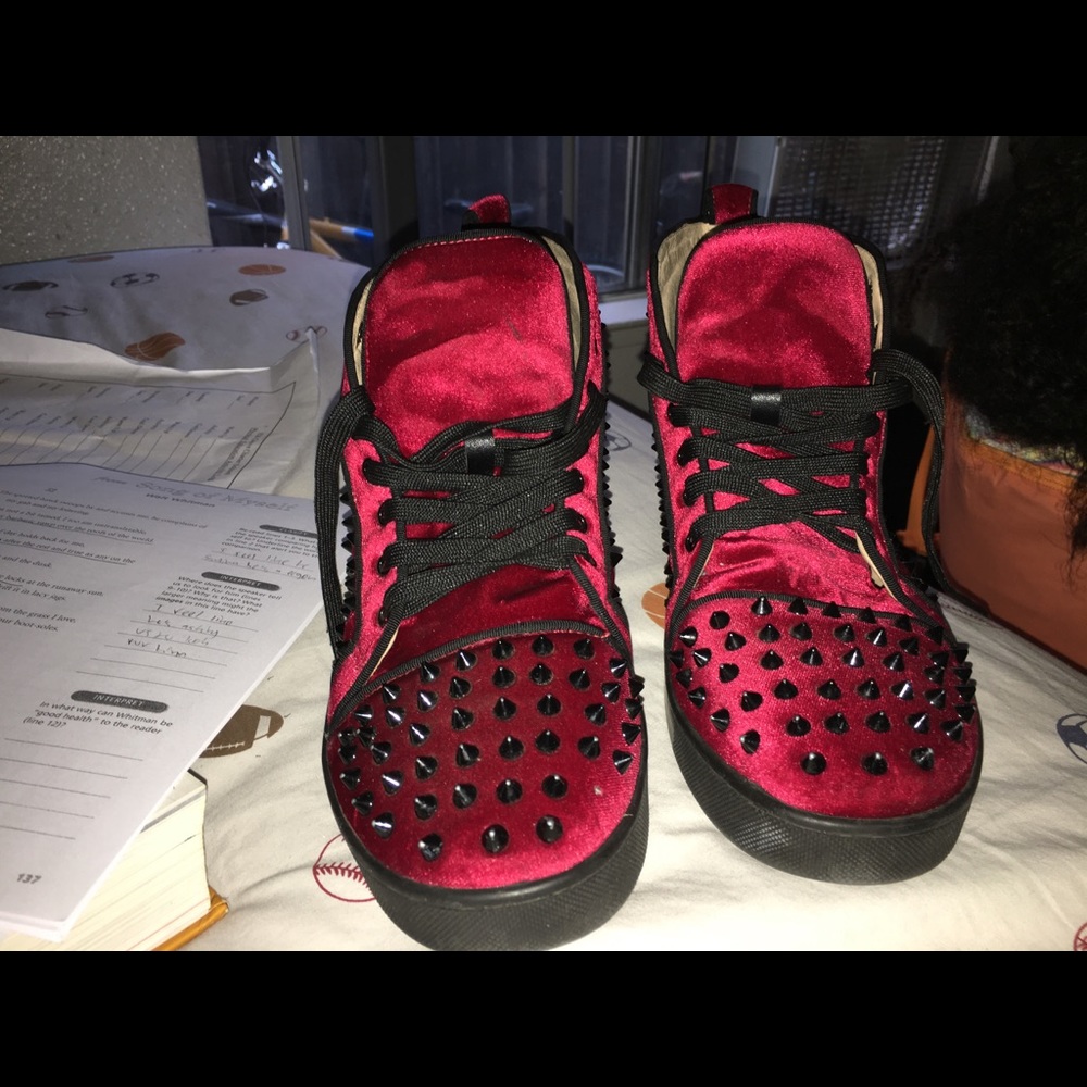 Christian loubitins sneakers (red bottoms)