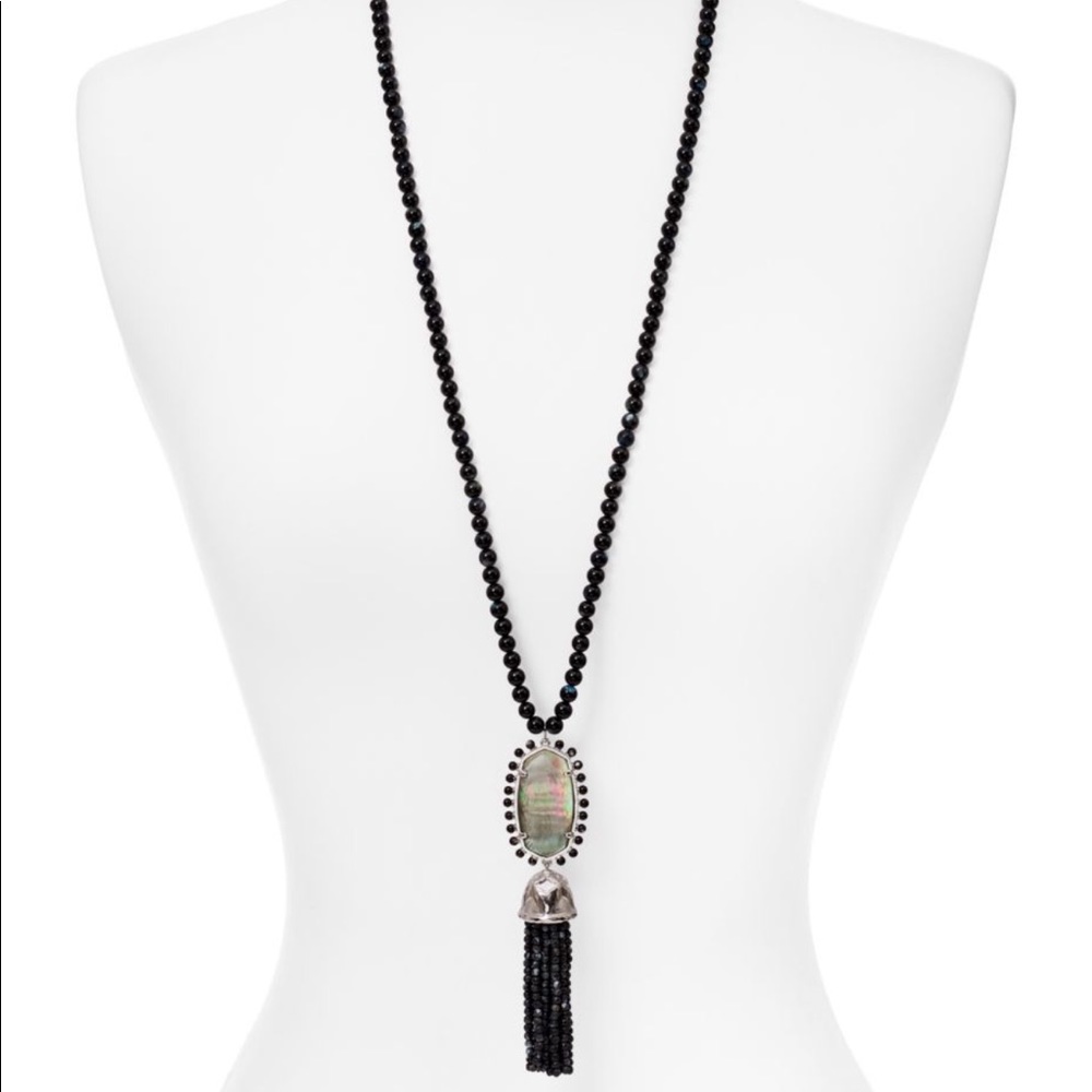 Kendra Scott Black Tatiana Necklace NWOT