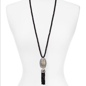 Kendra Scott Black Tatiana Necklace NWOT