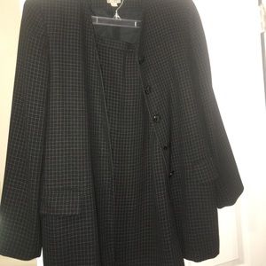 Black and silver suit