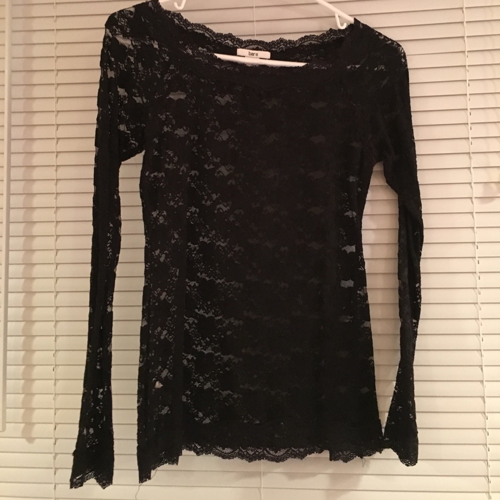 Bar iii lace long sleeve blouse- size small