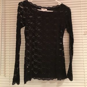 Bar iii lace long sleeve blouse- size small