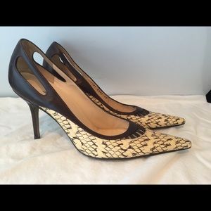 Dolce & Gabbana snake skin kitten heels