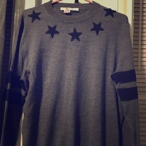 Givenchy gray & navy sweater
