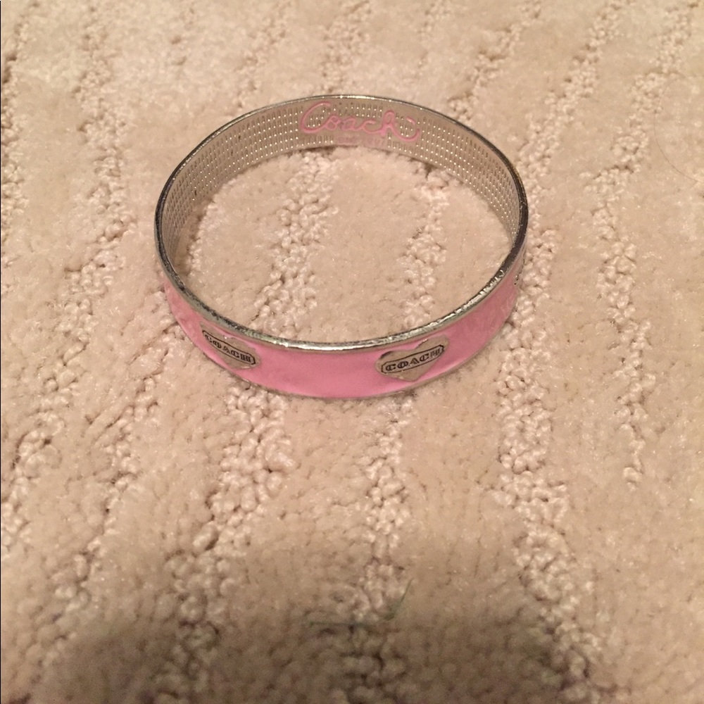 Pink Coach bangle