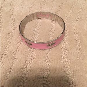 Pink Coach bangle