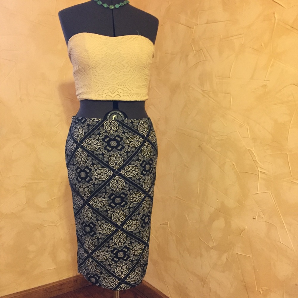 Forever 21 Paisley Skirt