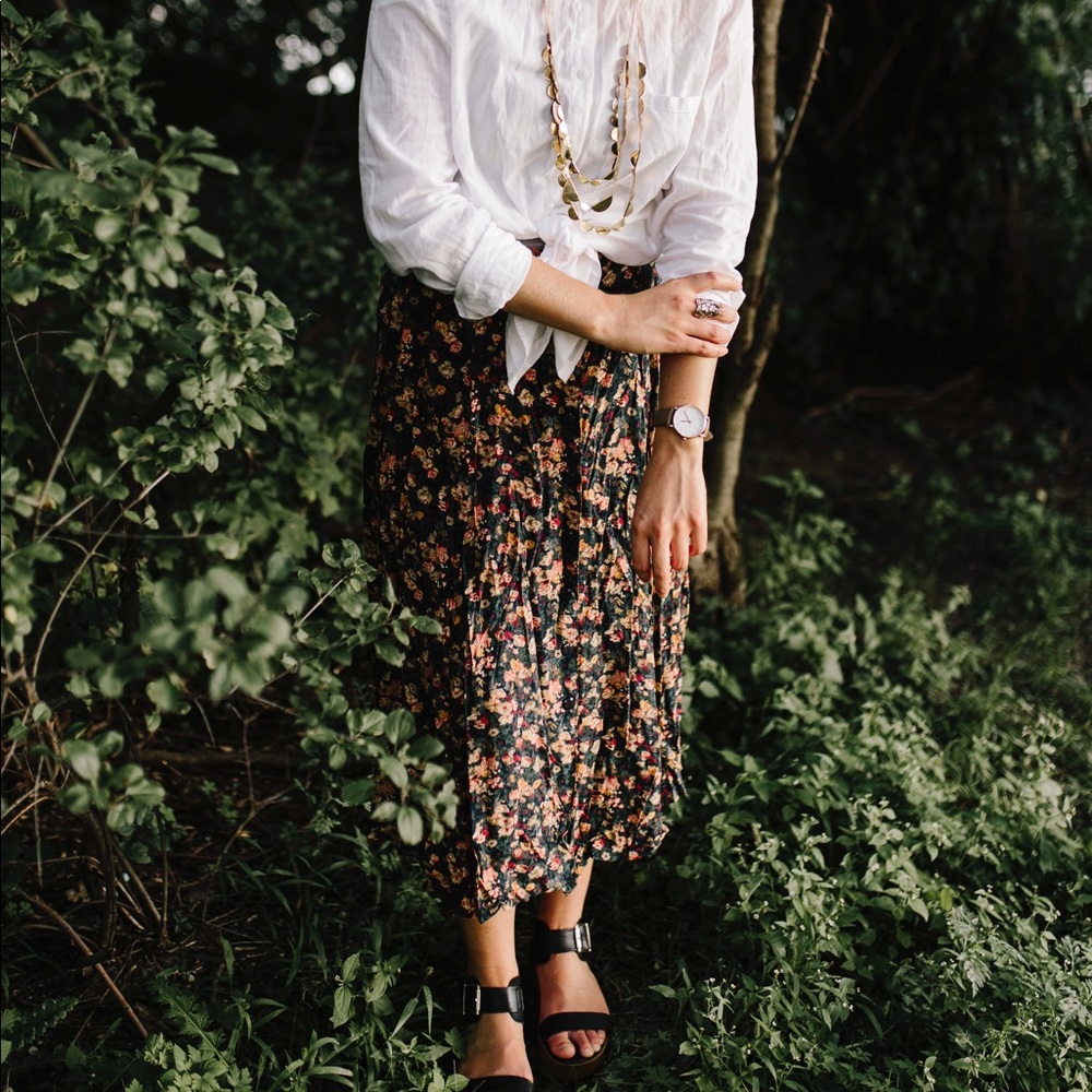 Flower vintage skirt