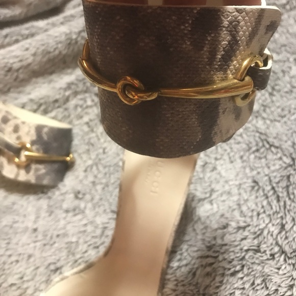 BNWT Gucci SnakeSkin Heels - Picture 5 of 6