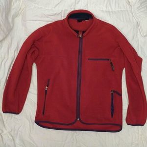 Patagonia burnt orange & purple full-zip fleece