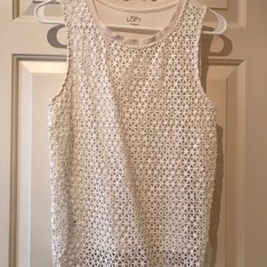 LOFT off white shell