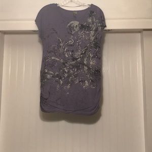 Thyme M Lavender and Silver t-shirt