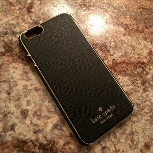 Kate Spade ♠️ Black & Gold iPhone 6s Case