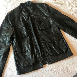 H&M Divided Men’s Black (Faux) Leather Jacket