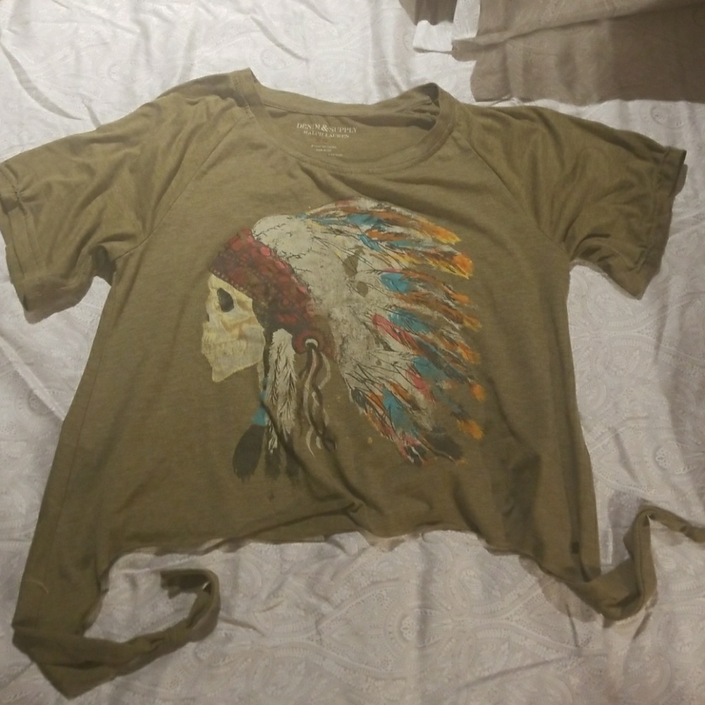 Denim & supply crop top