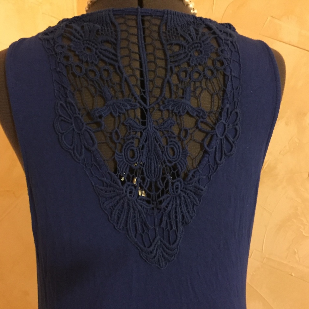 Cato Crochet back Sleeveless top