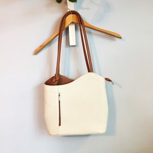 Convertible Italian leather purse/backpack