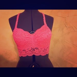 Neon pink bralette