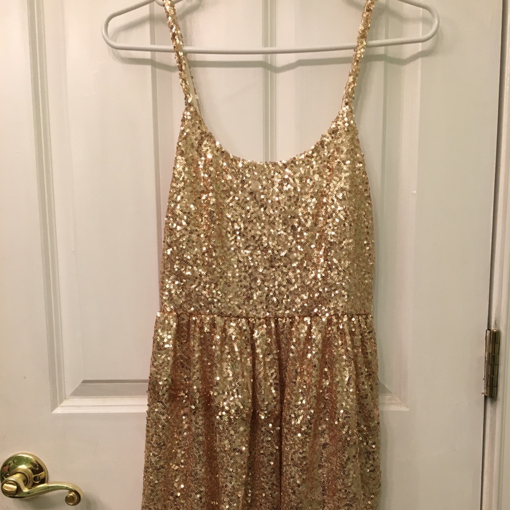 NWT Gold sequin ~ party dress ~