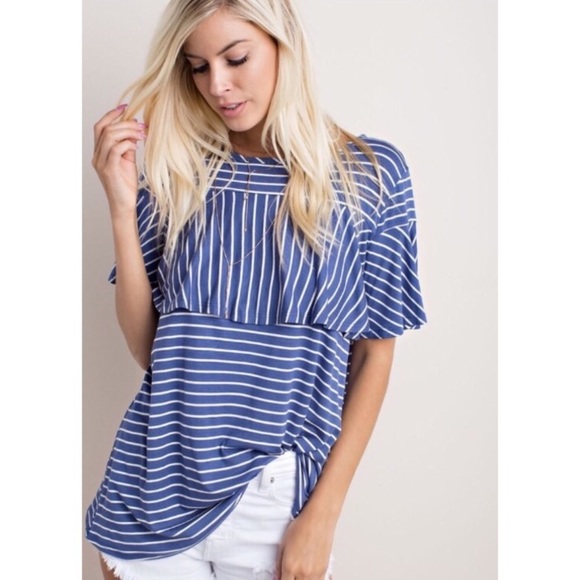 Stripe Jersey Top - Picture 3 of 4