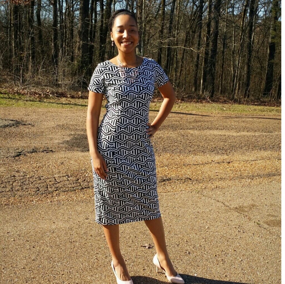 Tea Length Knit Dress