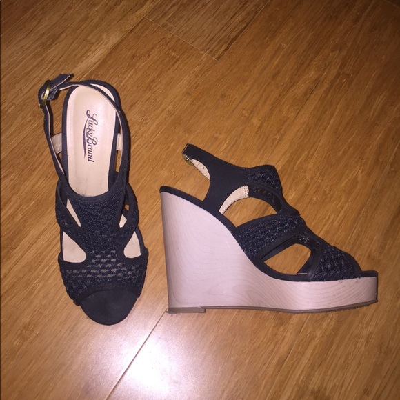 Lucky Brand Shoes - Black wedges!