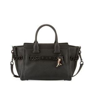 Coach Swagger 27 Leather Satchel Bag, Black 👜👜