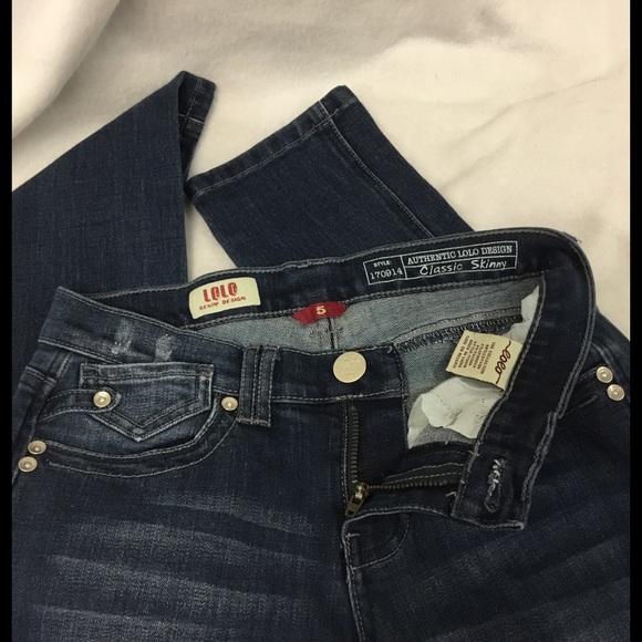 Lolo Denim Design Classic Skinny Jean Juniors Sz 5 - Picture 6 of 6