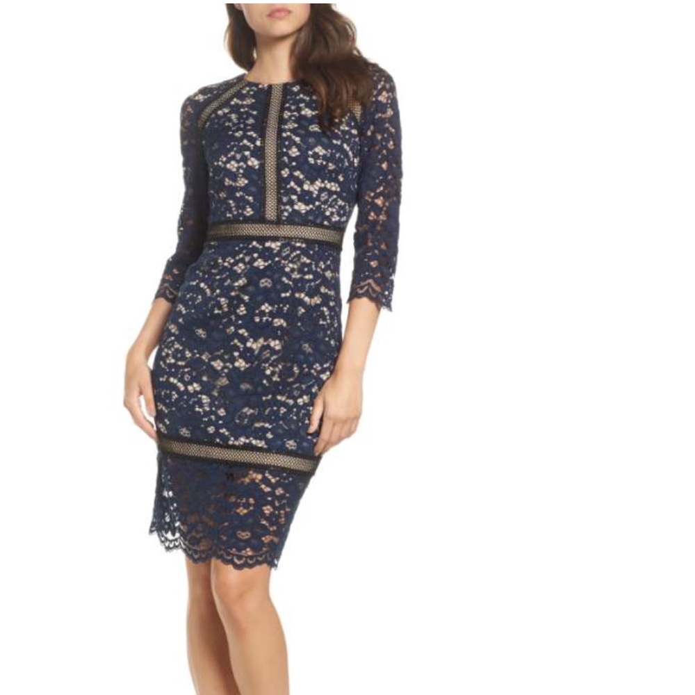 BNWT Navy Lace Vince Camuto Dress