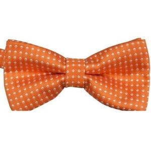 Orange Polka Dot Bow Tie