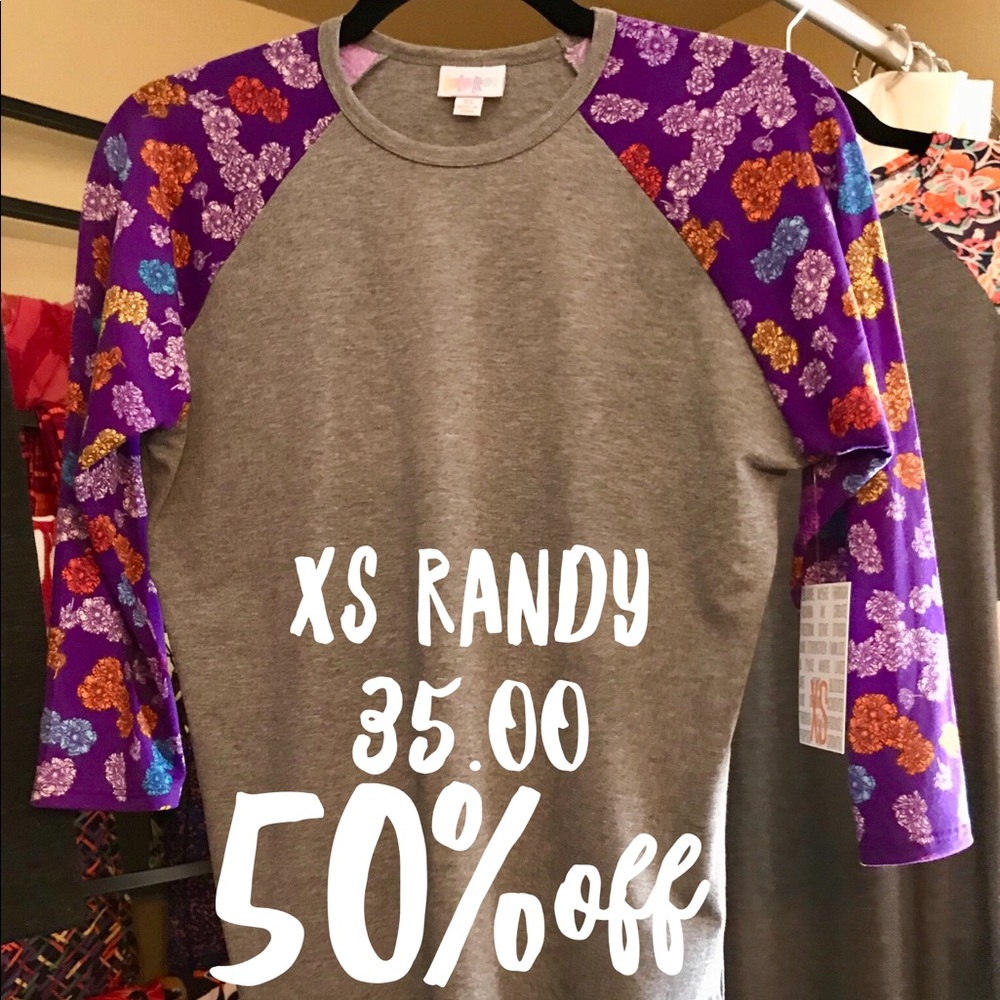 NWT Lularoe Randy Tee - Picture 2 of 2