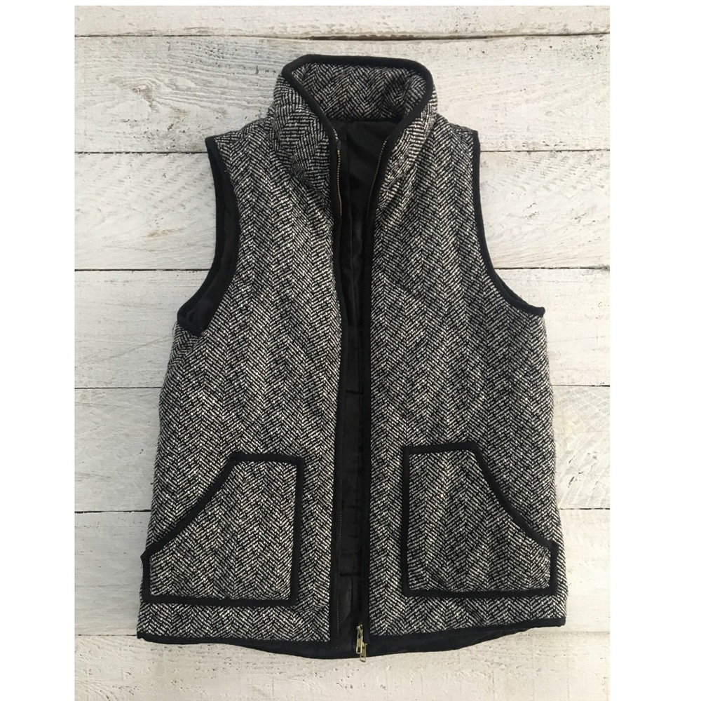 j crew inspired herringbone vest